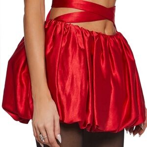 Current Mood (Dolls Kill) Red Bubble Skirt